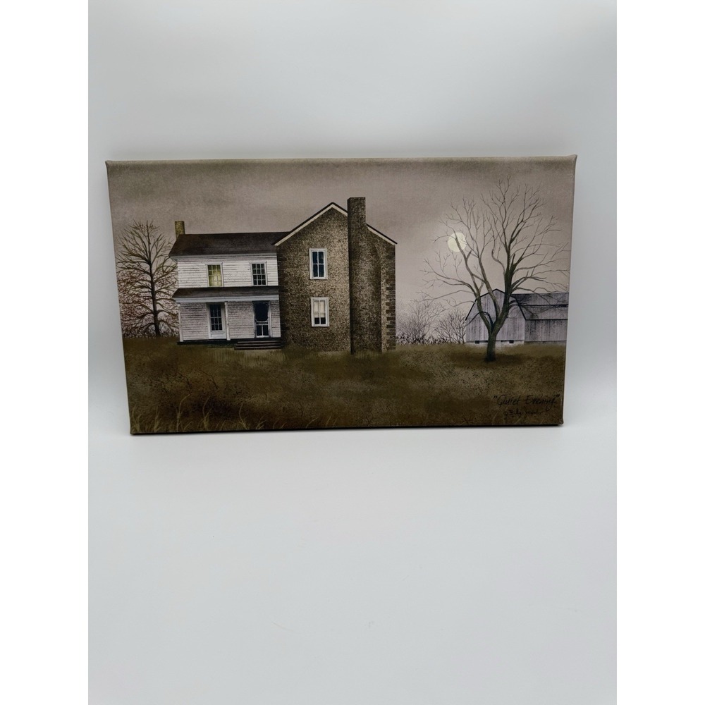 "Quiet Evening" By Billy Jacobs On Canvas 20x12 Primitive Country Decor